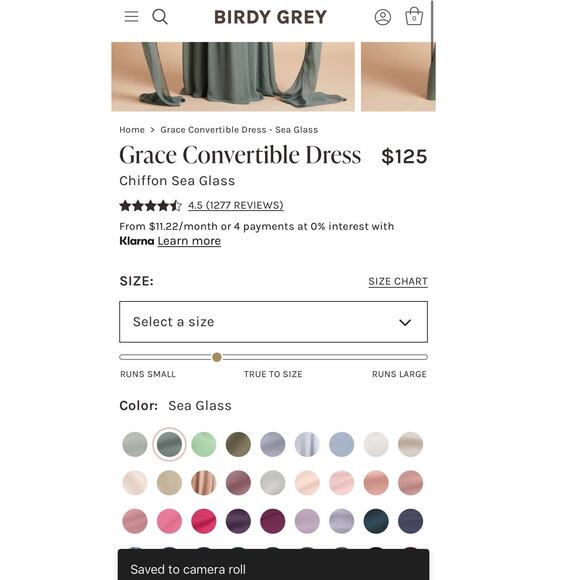 Birdy Grey Grace Convertible Dress in Sea Glass Chiffon - Picture 13 of 13